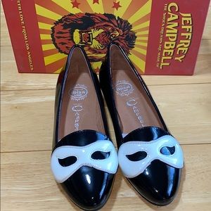 NIB JEFFREY CAMPBELL MASQUE BLACK PATENT SHOES
